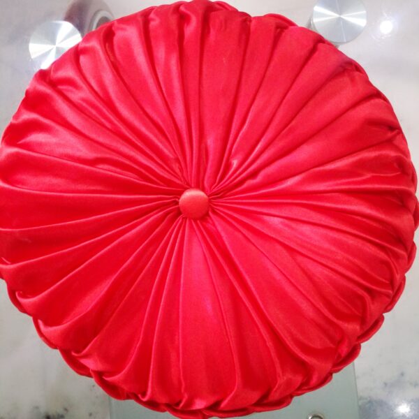 Round Red smocking cushion