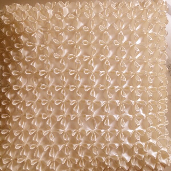 Off White with white pearl cushion cover